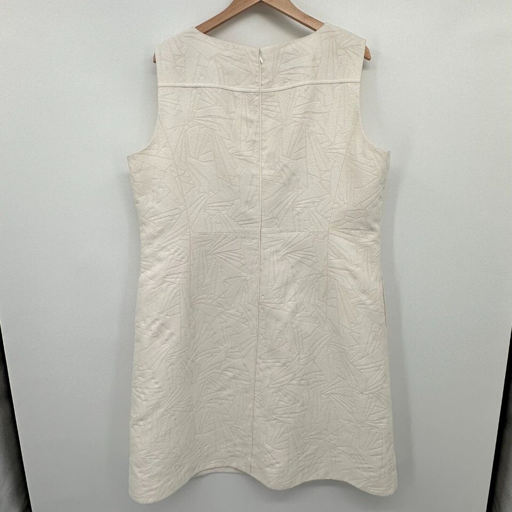 Lafayette 148 New York Cream Textured Dress - Picture 7 of 12